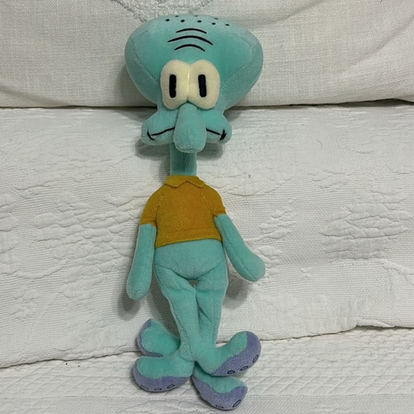 Collectible Ty Squidward Tentacles Beanie Baby Stuffed Animal 2004. - Picture 6 of 14